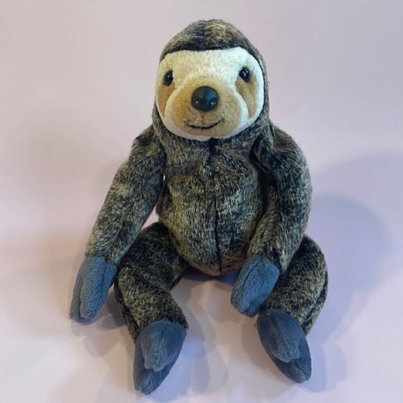 Slowpoke the Sloth TY Original 1999 Beanie Baby Sloth Retired Good Condition 9” - Picture 1 of 7